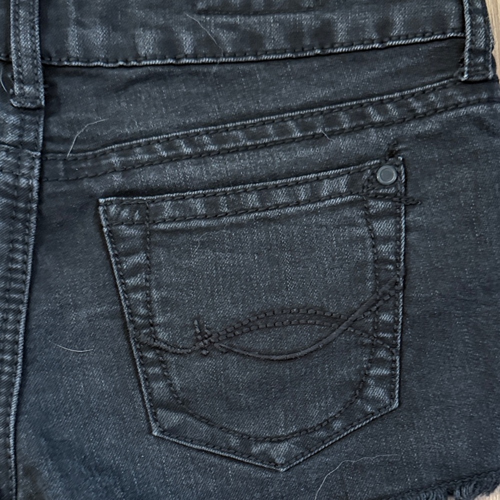 Hot Kiss Black Sequin Jean Shorts - Picture 5 of 5